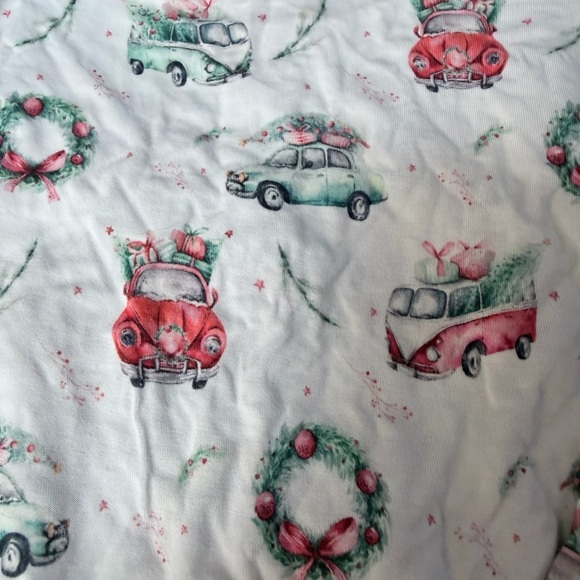Holiday Car Print Toddler Bamboo Pajama Set - Picture 3 of 3
